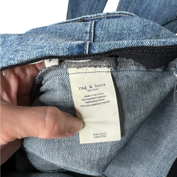 rag & bone | Nina High Rise Pull On Jean in Pearl Small - Picture 6 of 8